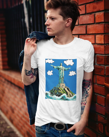 Christ The Redeemer 2050 Short Sleeve Staple T-Shirt Apliiq