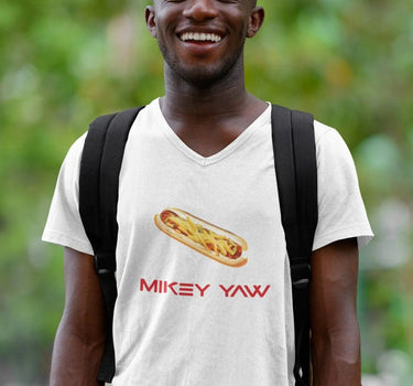 Cincinnati Cheese Coney V-Neck Short Sleeve T-Shirt - Mikey Yaw