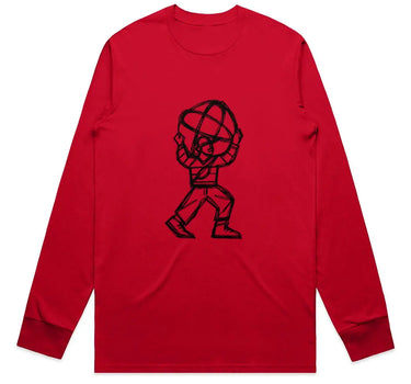 City Atlas Abstract Drawing Long Sleeve Staple T-Shirt