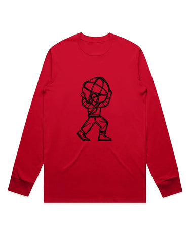 City Atlas Abstract Drawing Long Sleeve Staple T-Shirt