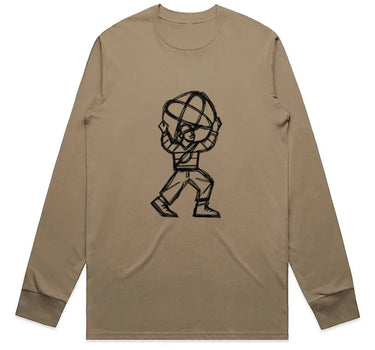City Atlas Abstract Drawing Long Sleeve Staple T-Shirt