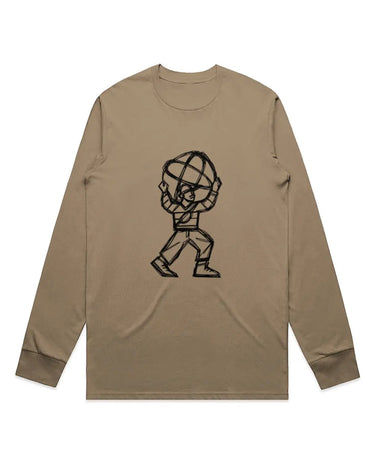 City Atlas Abstract Drawing Long Sleeve Staple T-Shirt