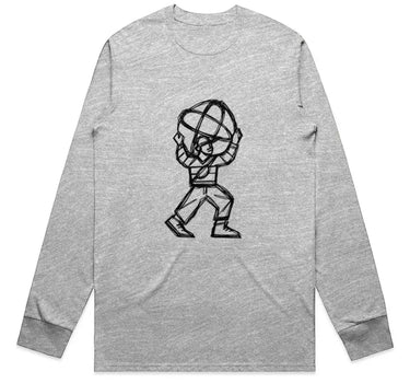 City Atlas Abstract Drawing Long Sleeve Staple T-Shirt