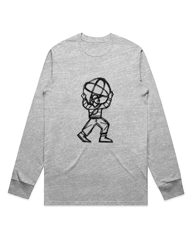 City Atlas Abstract Drawing Long Sleeve Staple T-Shirt