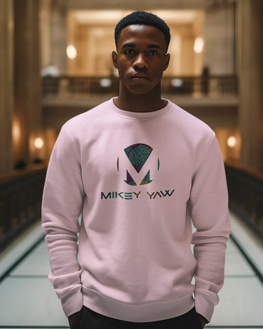 Colorful Leaves Monogram Premium Heavyweight Non-Hooded Sweatshirt Mikey Yaw