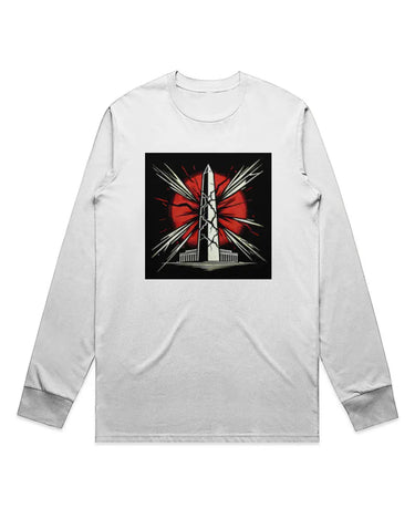 Crumbling Washington Monument Staple Long Sleeve T-Shirt