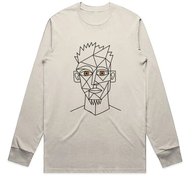 Cubist Brown Eyed Man Long Sleeve Staple T-Shirt