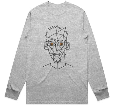Cubist Brown Eyed Man Long Sleeve Staple T-Shirt