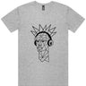 Cubist Man Wearing Headphones Short Sleeve Staple T-Shirt
