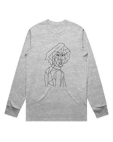 Cubist Psychedelic Legend Long Sleeve Staple T-Shirt 