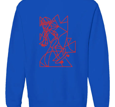 Cubist Skateboarder Premium Heavyweight Non-Hooded Sweatshirt