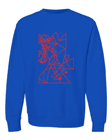 Cubist Skateboarder Premium Heavyweight Non-Hooded Sweatshirt