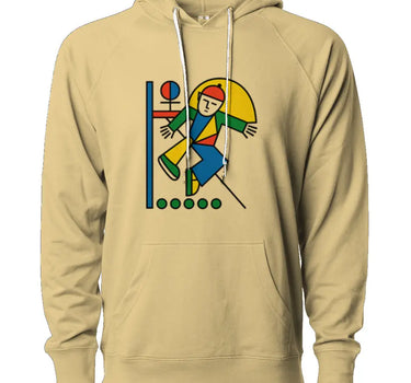 Defy Gravity Man Sliding on Railing Loopback Terry Hooded Sweatshirt