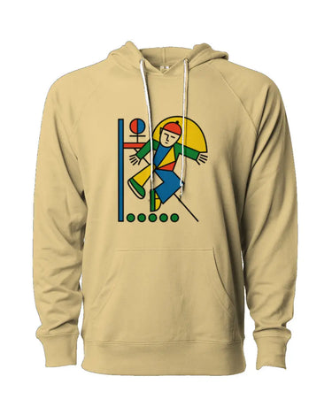 Defy Gravity Man Sliding on Railing Loopback Terry Hooded Sweatshirt