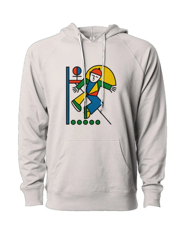 Defy Gravity Man Sliding on Railing Loopback Terry Hooded Sweatshirt