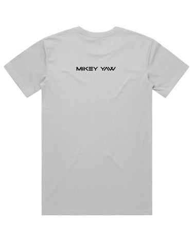 Defy the Norm Short Sleeve Staple T-Shirt - White Tee with Black Text Apliiq