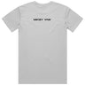 Defy the Norm Short Sleeve Staple T-Shirt - White Tee with Black Text Apliiq