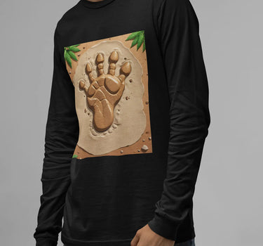 Dinosaur Footprint Long Sleeve T-Shirt Mikey Yaw