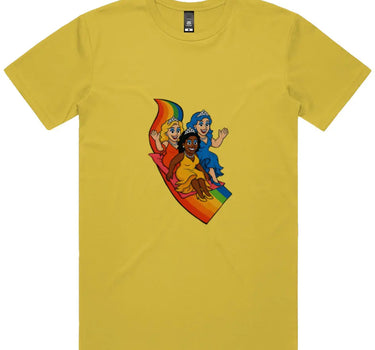 Drag Queens Riding Rainbow Pride Short Sleeve Staple T-Shirt