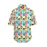 Expressionist Faces Button Up Shirt Contrado