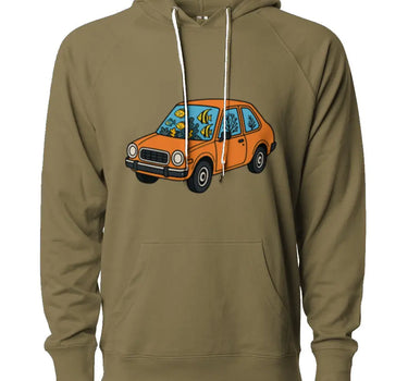 Fishbowl Car Loopback Terry Hooded Sweatshirt