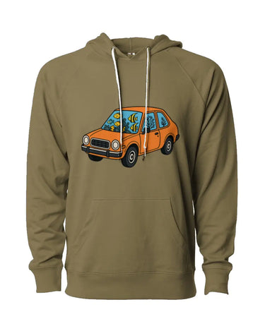 Fishbowl Car Loopback Terry Hooded Sweatshirt