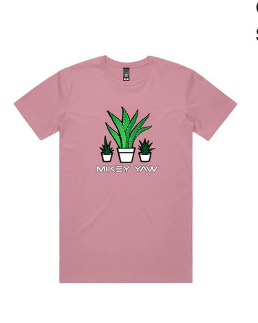 Aloe Plants Monogram Short Sleeve Staple T-Shirt - Mikey Yaw