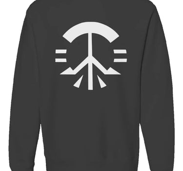 Future Peace Non-Hooded Sweatshirt with Modern Peace Sign - Mikey Yaw
