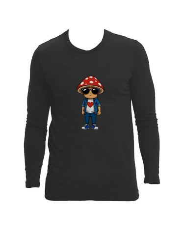 Groovy Mushroom Man Long Sleeve T-Shirt - Mikey Yaw