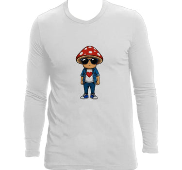 Groovy Mushroom Man Long Sleeve T-Shirt - Mikey Yaw