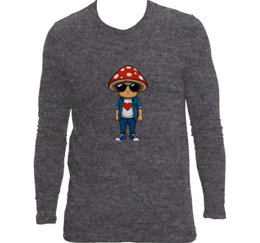 Groovy Mushroom Man Long Sleeve T-Shirt - Mikey Yaw