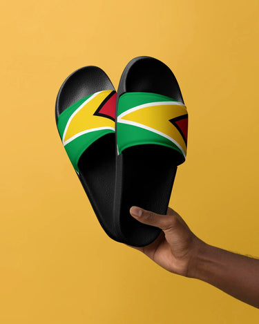 Guyana Flag Men’s Slides Mikey Yaw