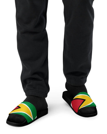 Guyana Flag Men’s Slides Mikey Yaw