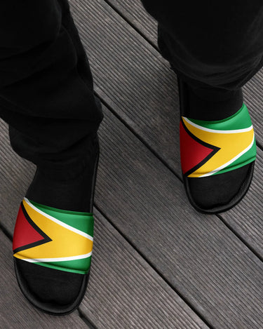 Guyana Flag Men’s Slides Mikey Yaw