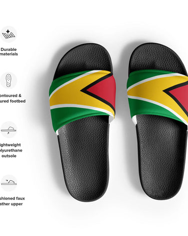 Guyana Flag Men’s Slides Mikey Yaw