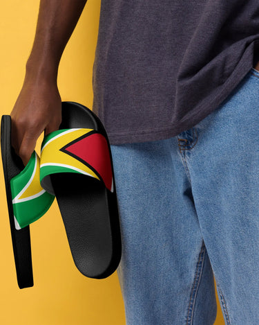 Guyana Flag Men’s Slides Mikey Yaw