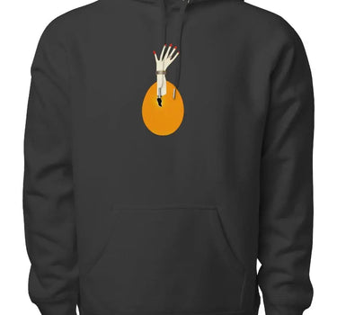 Hand Emerging from Egg Artistic Hooded Sweatshirt - Mikey Yaw