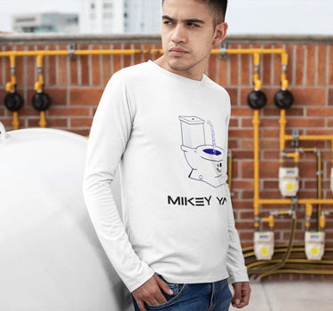 Happy Bidet Long Sleeve T-Shirt - Mikey Yaw