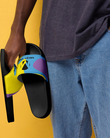 Happy Design with Monogram Men’s slides Mikey Yaw