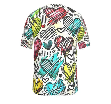 Heart Sketches T-Shirt Mikey Yaw