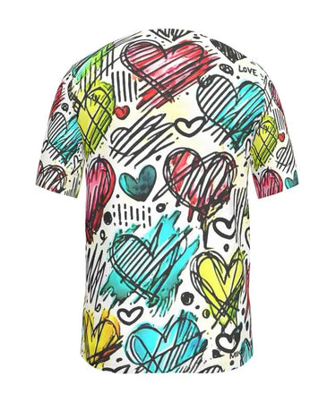 Heart Sketches T-Shirt Mikey Yaw