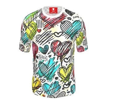 Heart Sketches T-Shirt Mikey Yaw
