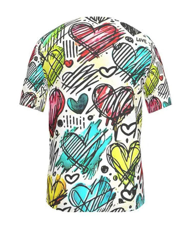 Heart Sketches T-Shirt Mikey Yaw