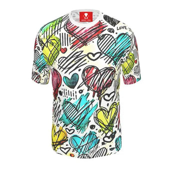 Heart Sketches T-Shirt Mikey Yaw