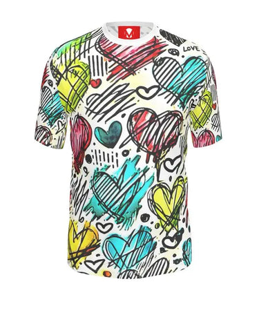 Heart Sketches T-Shirt Mikey Yaw
