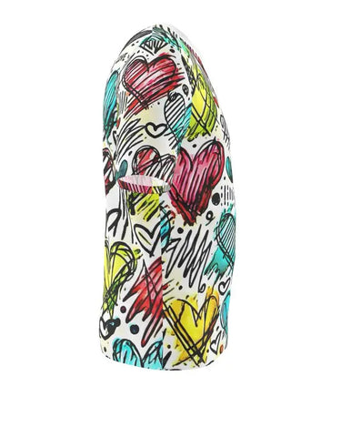 Heart Sketches T-Shirt Mikey Yaw
