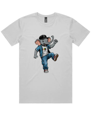 Hipster Elephant Short Sleeve Staple T-Shirt - Mikey Yaw