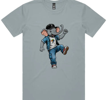 Hipster Elephant Short Sleeve Staple T-Shirt - Mikey Yaw