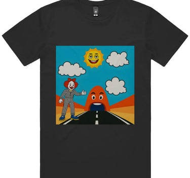 Hitchhiking Clown Short Sleeve Staple T-Shirt