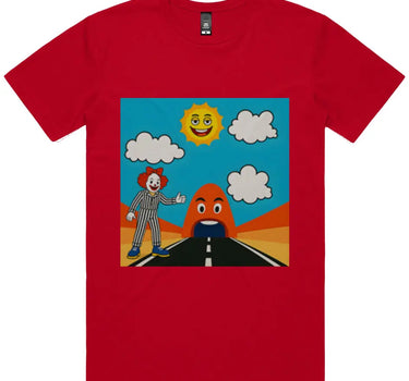 Hitchhiking Clown Short Sleeve Staple T-Shirt